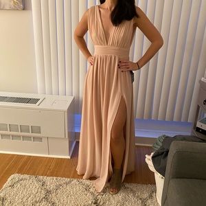 Heavenly Hues Blush Maxi Dress